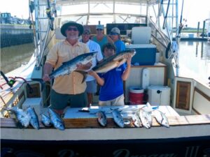 Barracuda and Amberjack caught on a nearshore fishing trip off Amelia Island.